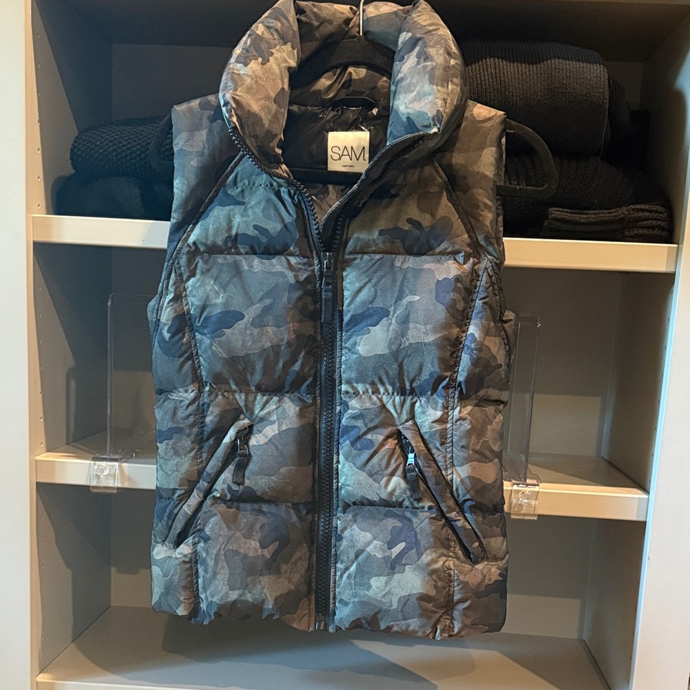 SAM. Camouflage Puffer Vest
